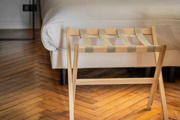 Wooden luggage racks