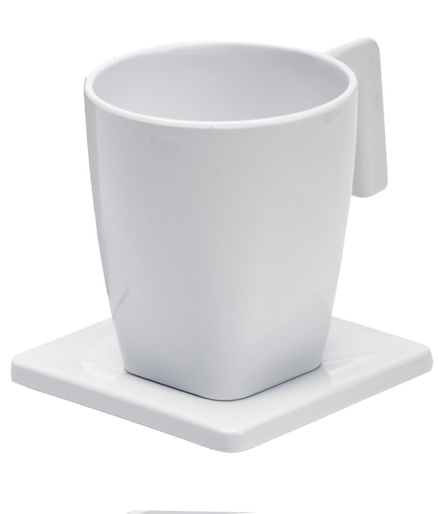 MAESTRO tray 1 cup 200ml / 1 white saucer