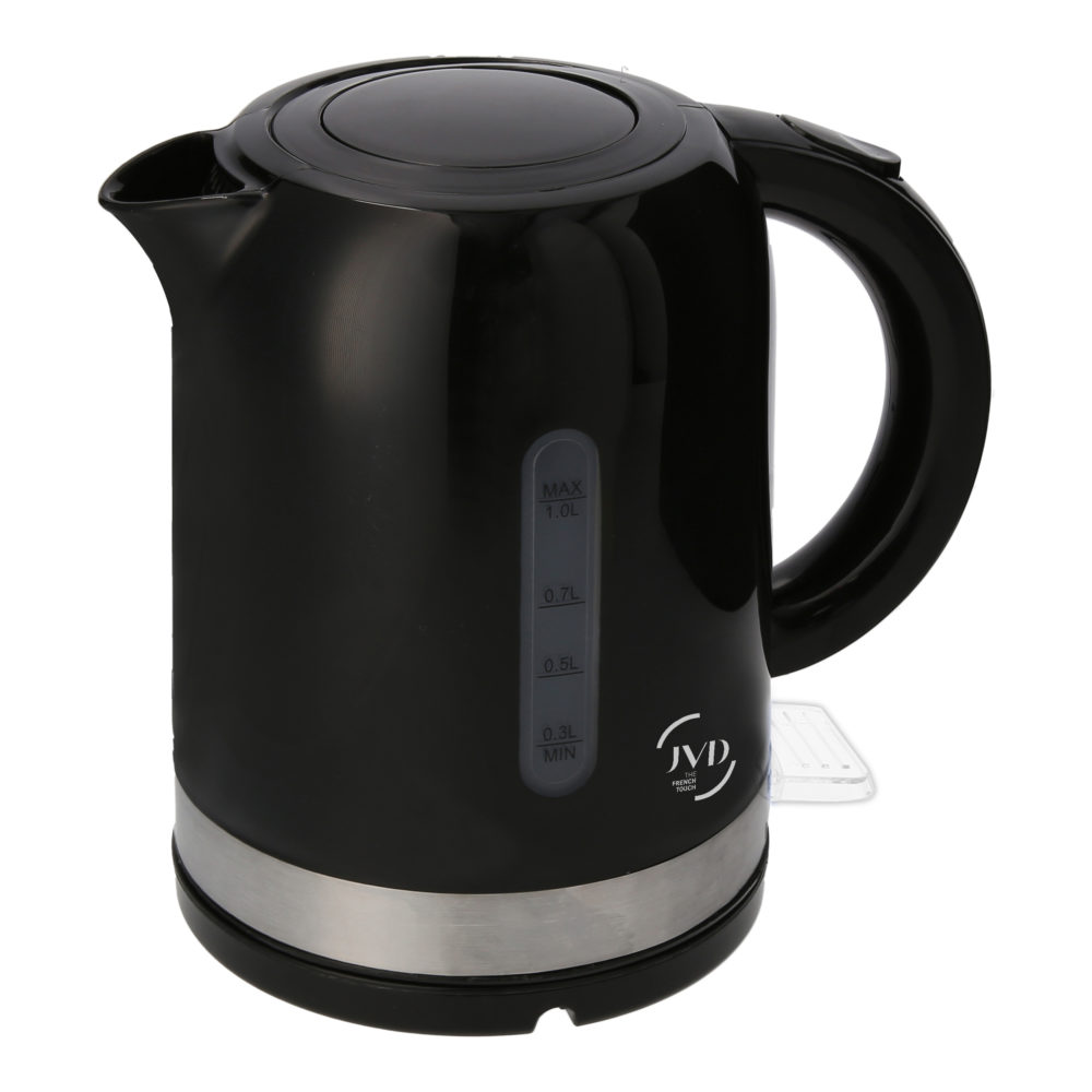 Soho kettle 1.0L, 220V-240V 1350-1500W, PP housing, S/S304 heating plate, Black color