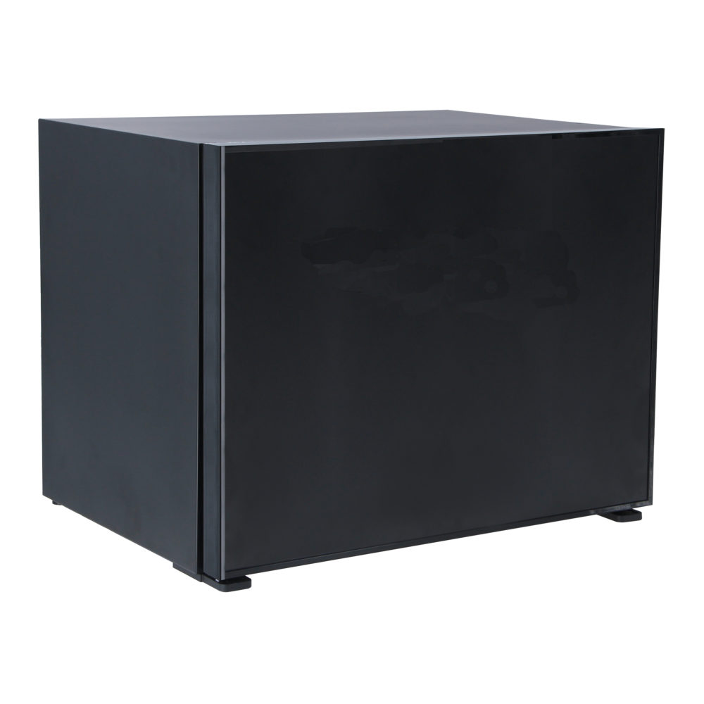 DM-HA 50 - NH drawer minibar, heat-absorption, no door handle, Black, VDE plug