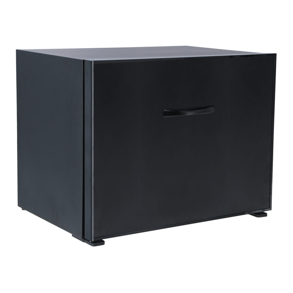 DM-HA 50 drawer minibar, heat-absorption, with door handle, Black, VDE plug