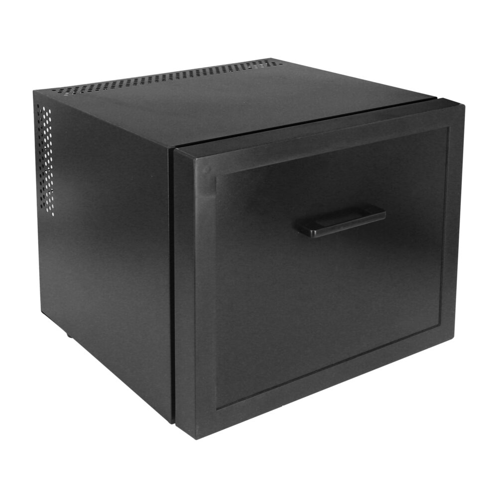 DM-TF40 Drawer minibar 40L,  no handle, soft closing door, thermo-electric cooling 2 fans,  Black