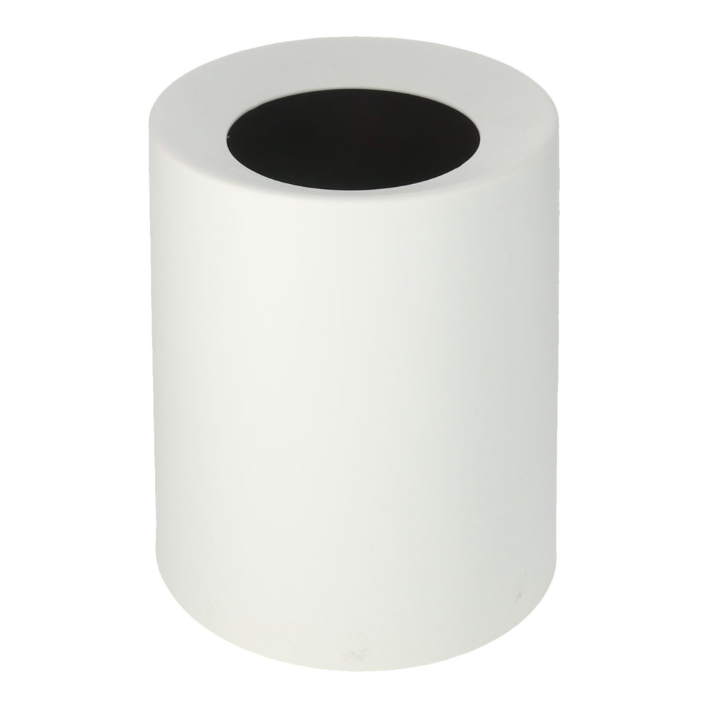 Round plastic double layer bin, 8L, White