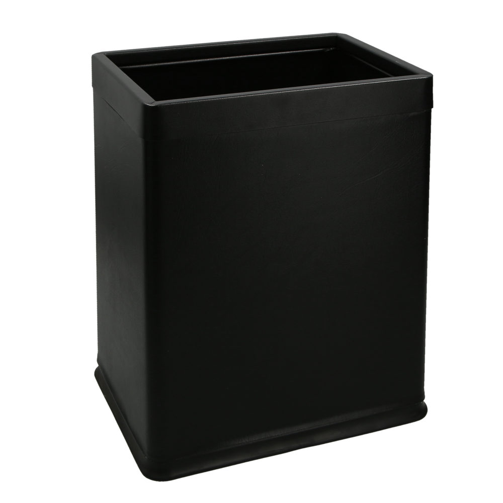 Double layer bin, 7.6L, Rectangle in black with black top ring